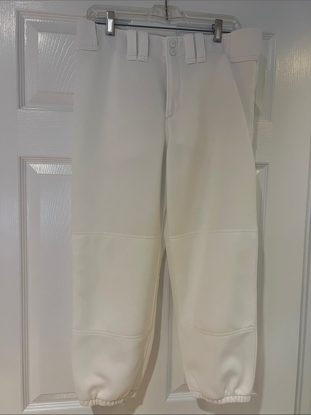 Mizuno White Women’s Softball Pants with Elastic Cuffs